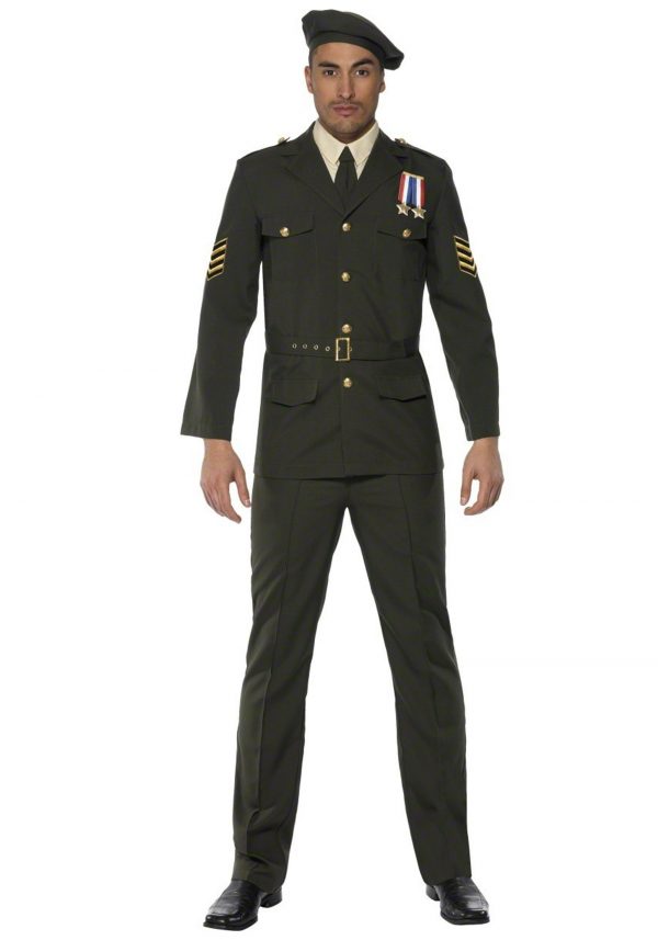 Men's Wartime Officer Costume