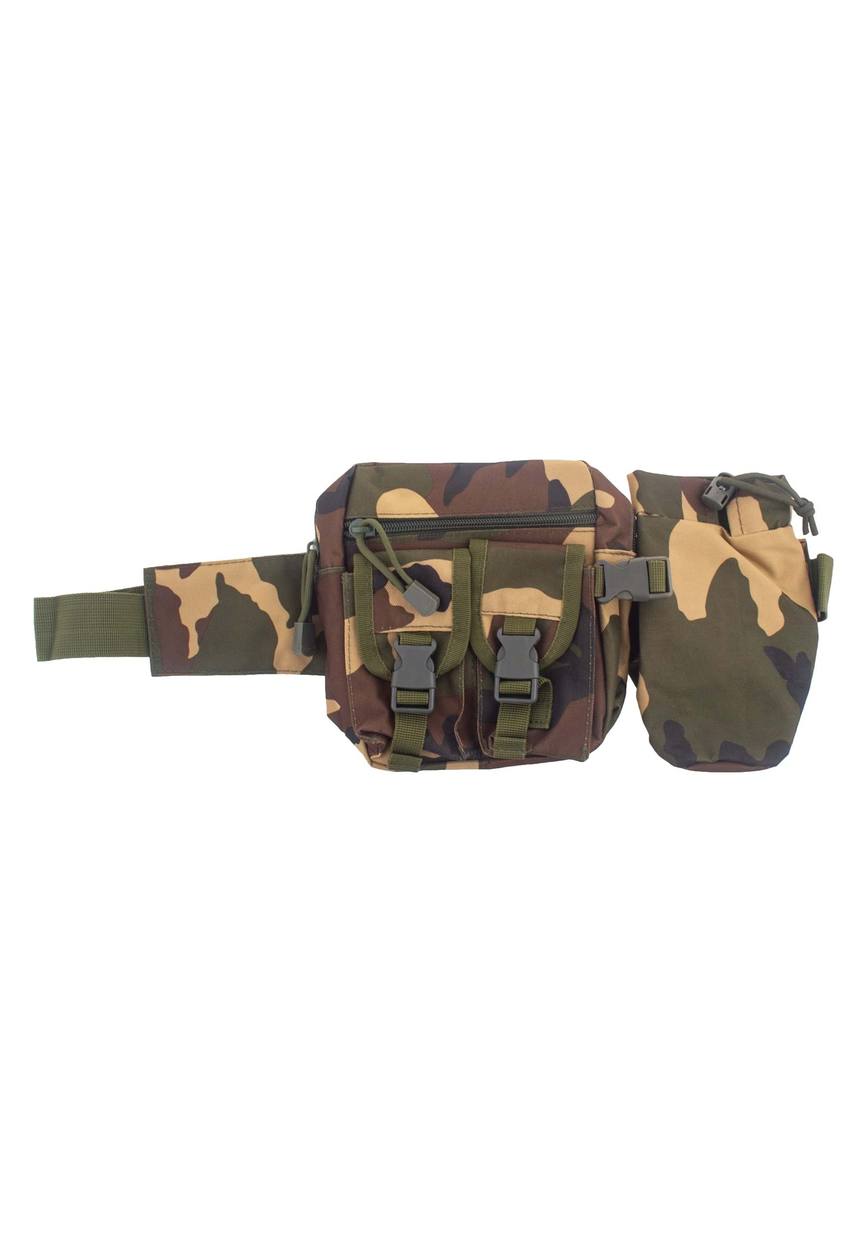 Military Camo Bag and Belt