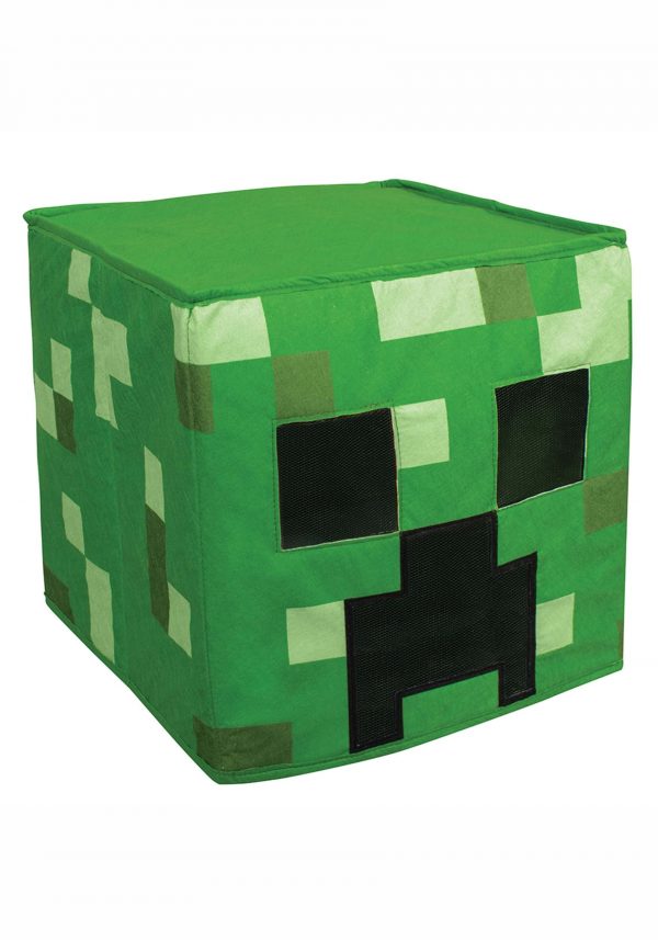 Minecraft Creeper Block Head Mask for Adults