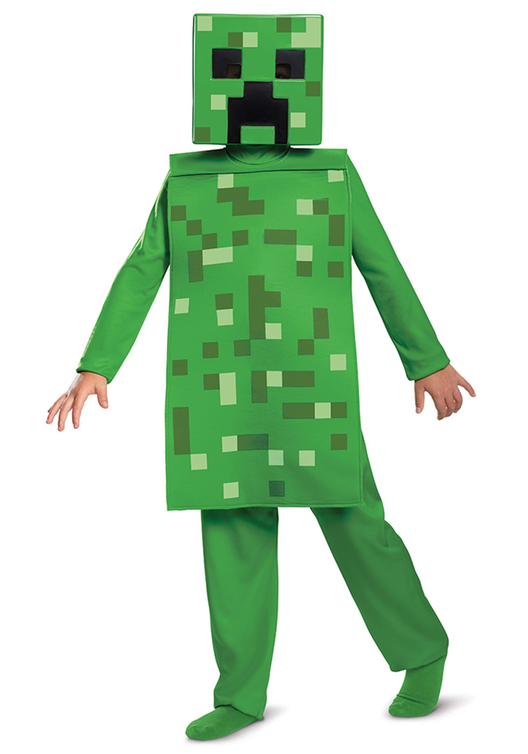Minecraft Creeper Jumpsuit Kid’s Costume