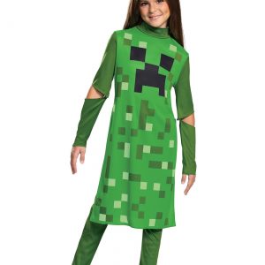 Minecraft Girl's Classic Creeper Costume
