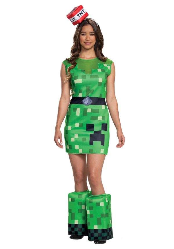 Minecraft Women's Creeper Costume