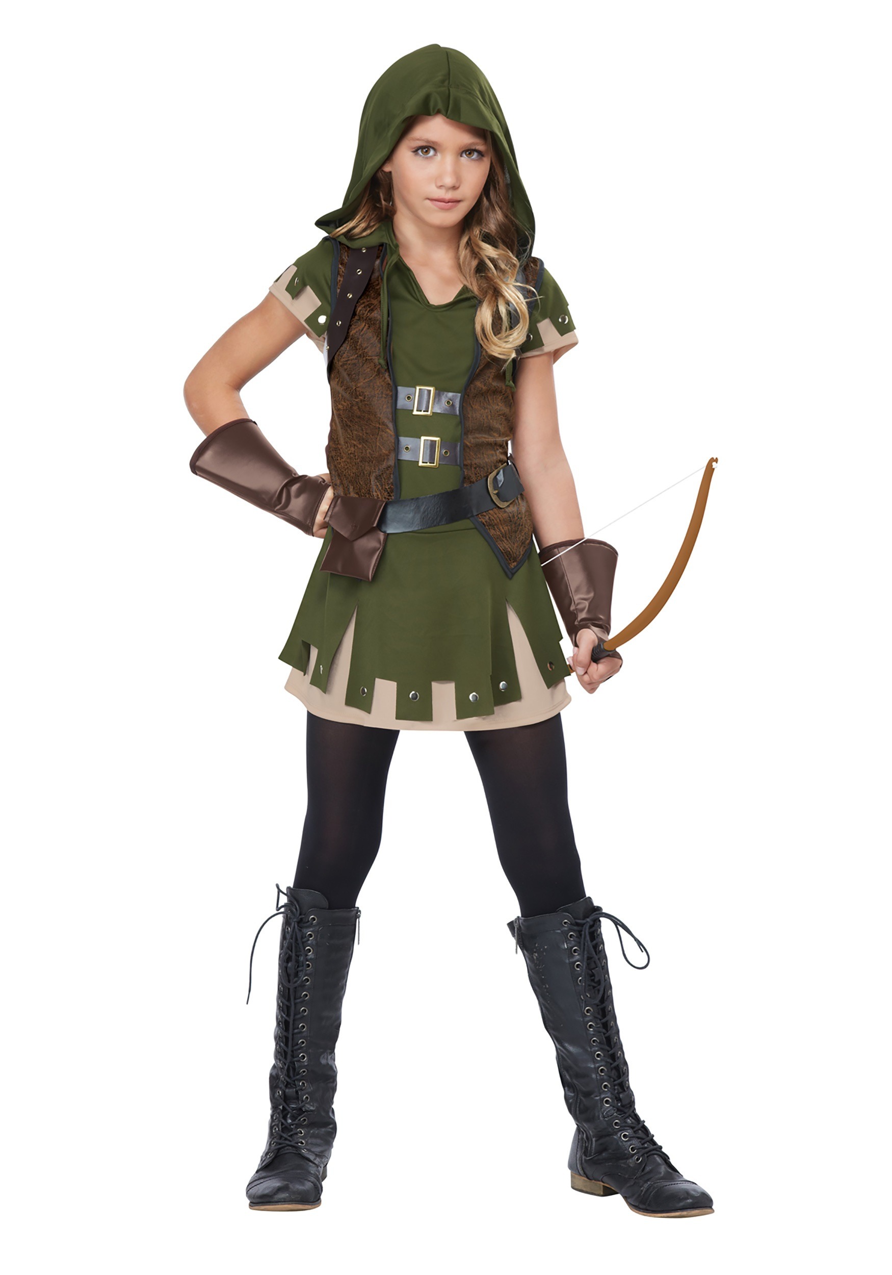 Miss Robin Hood Costume for Girls