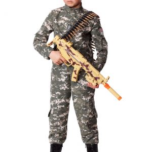 Modern Combat Soldier Costume for Boys
