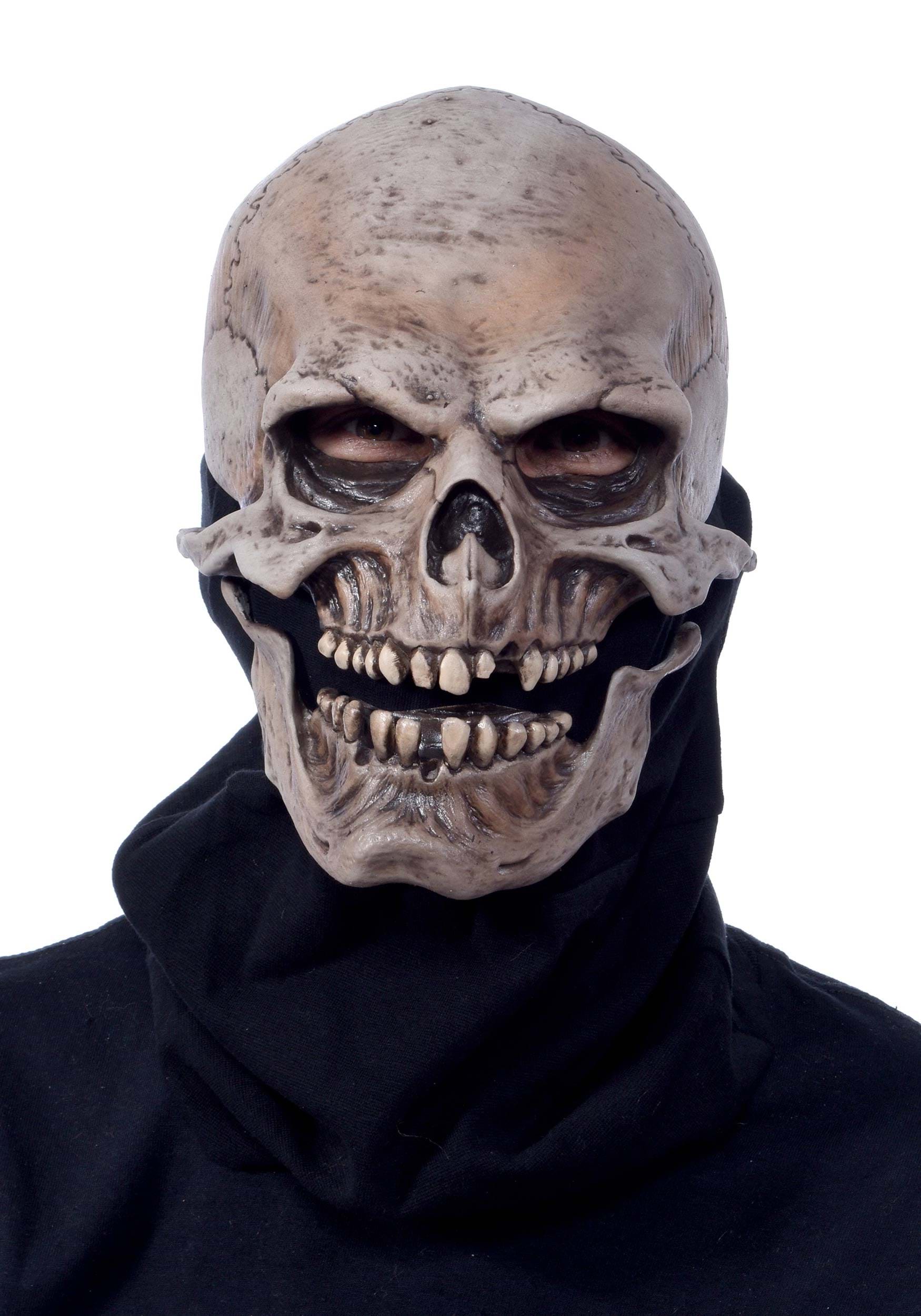 Moving Mouth Skull Adult Mask