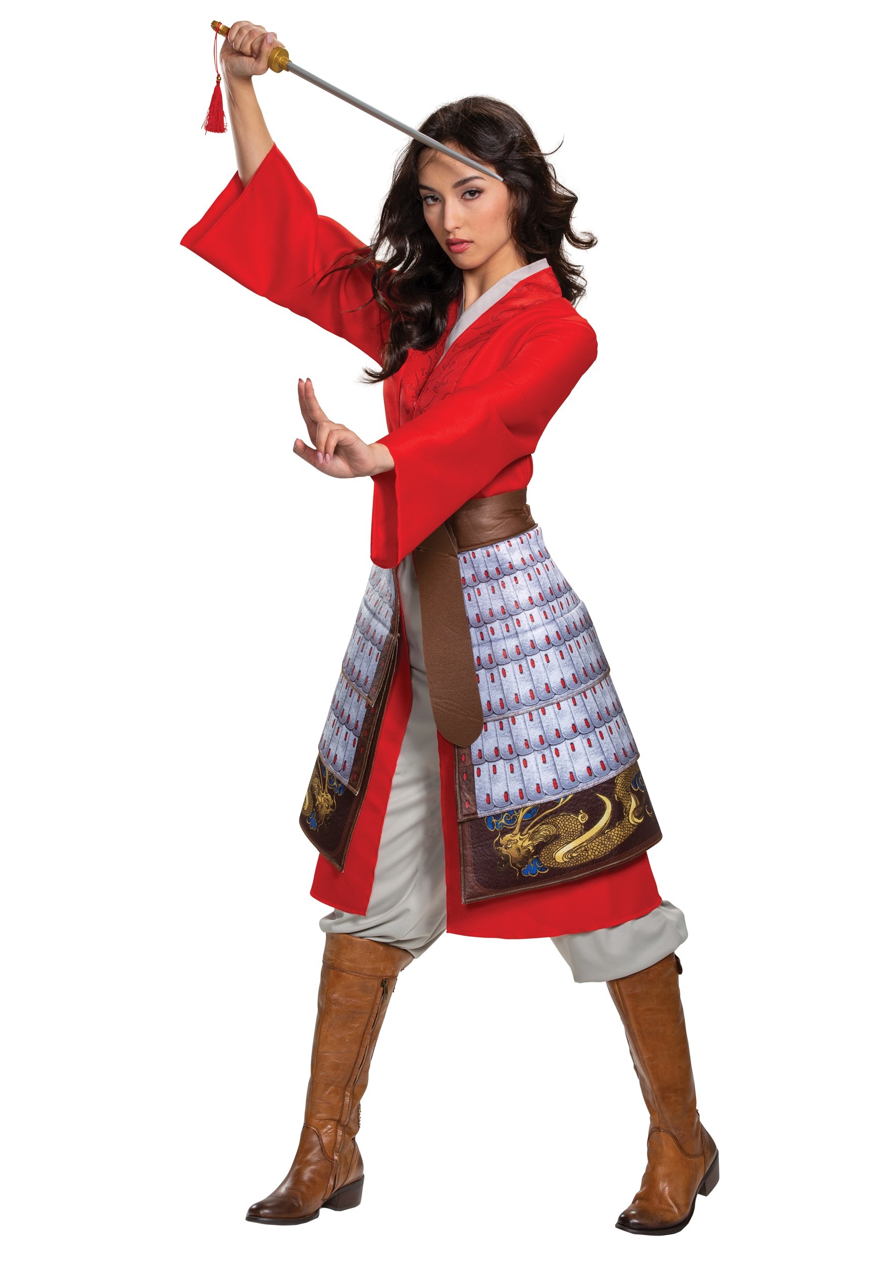 Mulan Women’s Deluxe Hero Red Costume