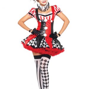 Naughty Harlequin Clown Costume for Women