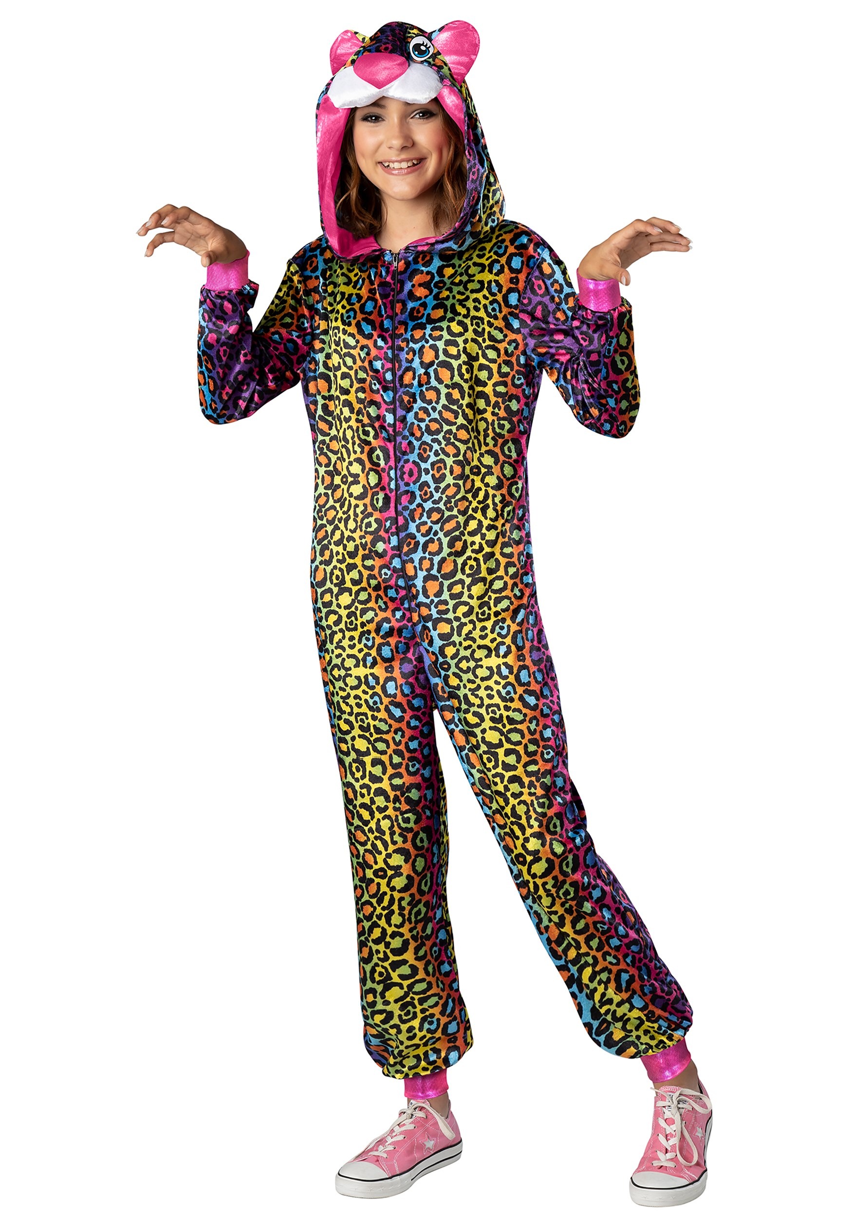Neon Leopard Costume for Tweens