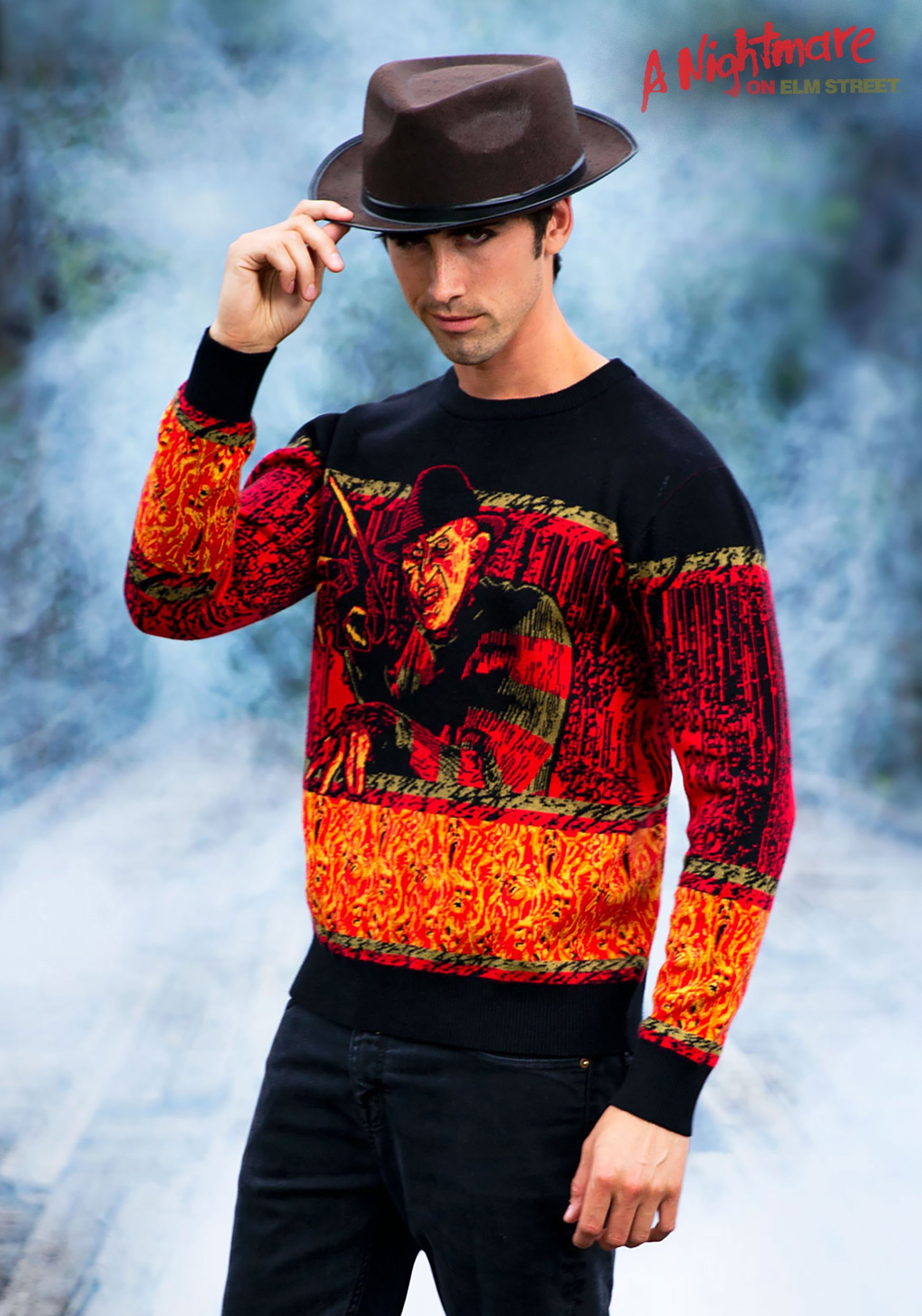 Nightmare on Elm Street Freddy Adult Halloween Sweater