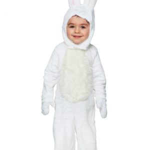 Open Face White Bunny Costume for Toddlers