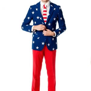 OppoSuits Stars and Stripes Costume Suit for Men