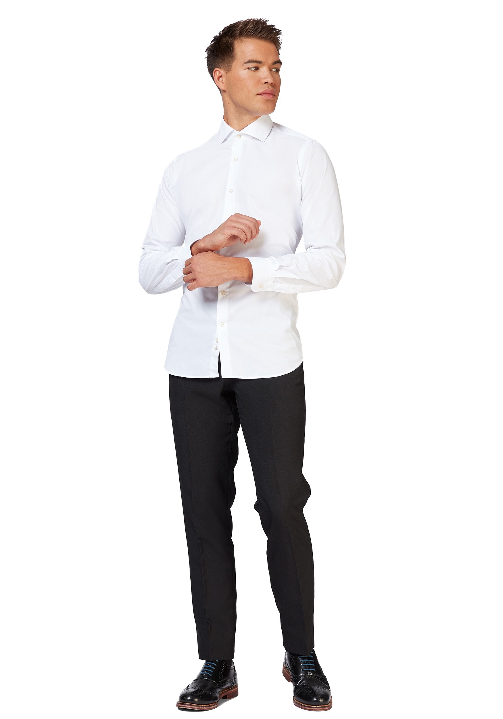 OppoSuits White Knight Shirt for Men