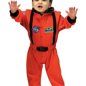 Orange Astronaut Infant Romper Costume