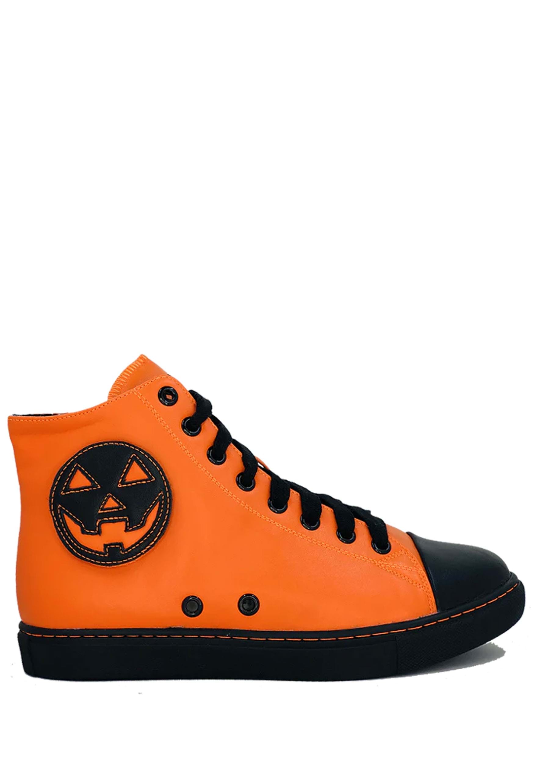 Orange Pumpkin Chelsea Jack High Top Sneaker