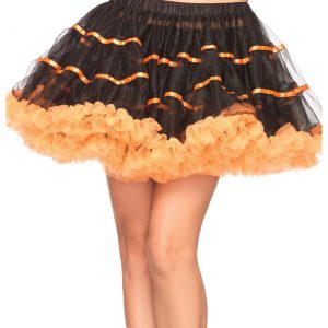 Orange and Black Tulle Petticoat
