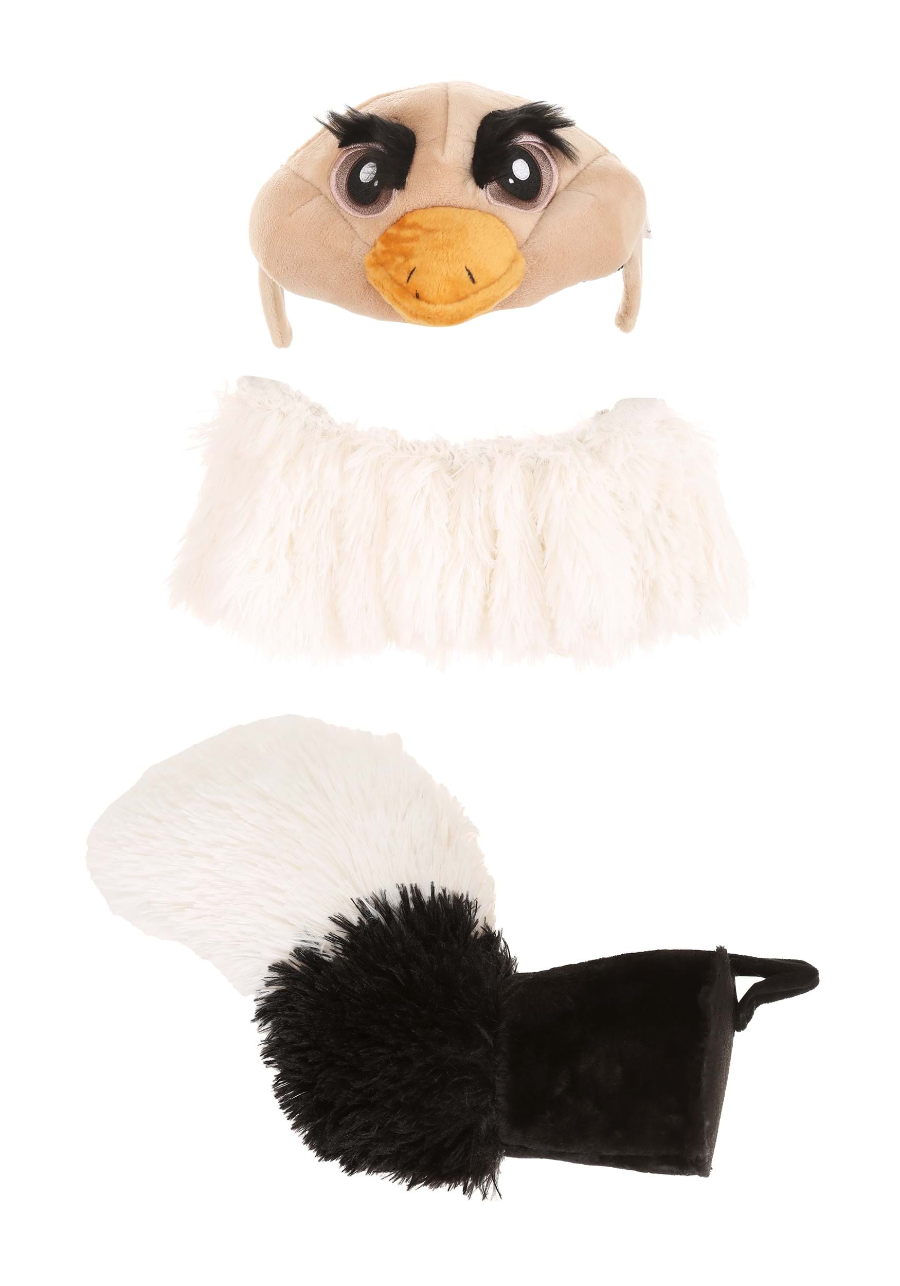 Ostrich Soft Headband, Collar & Tail Kit