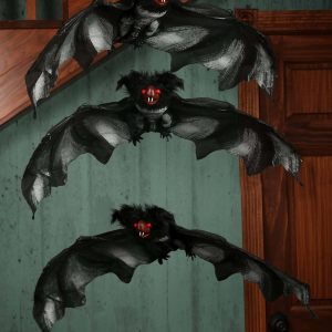 Pack of 3 Black Bats Decoration