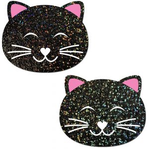 Pastease Black Cat Glitter Pasties