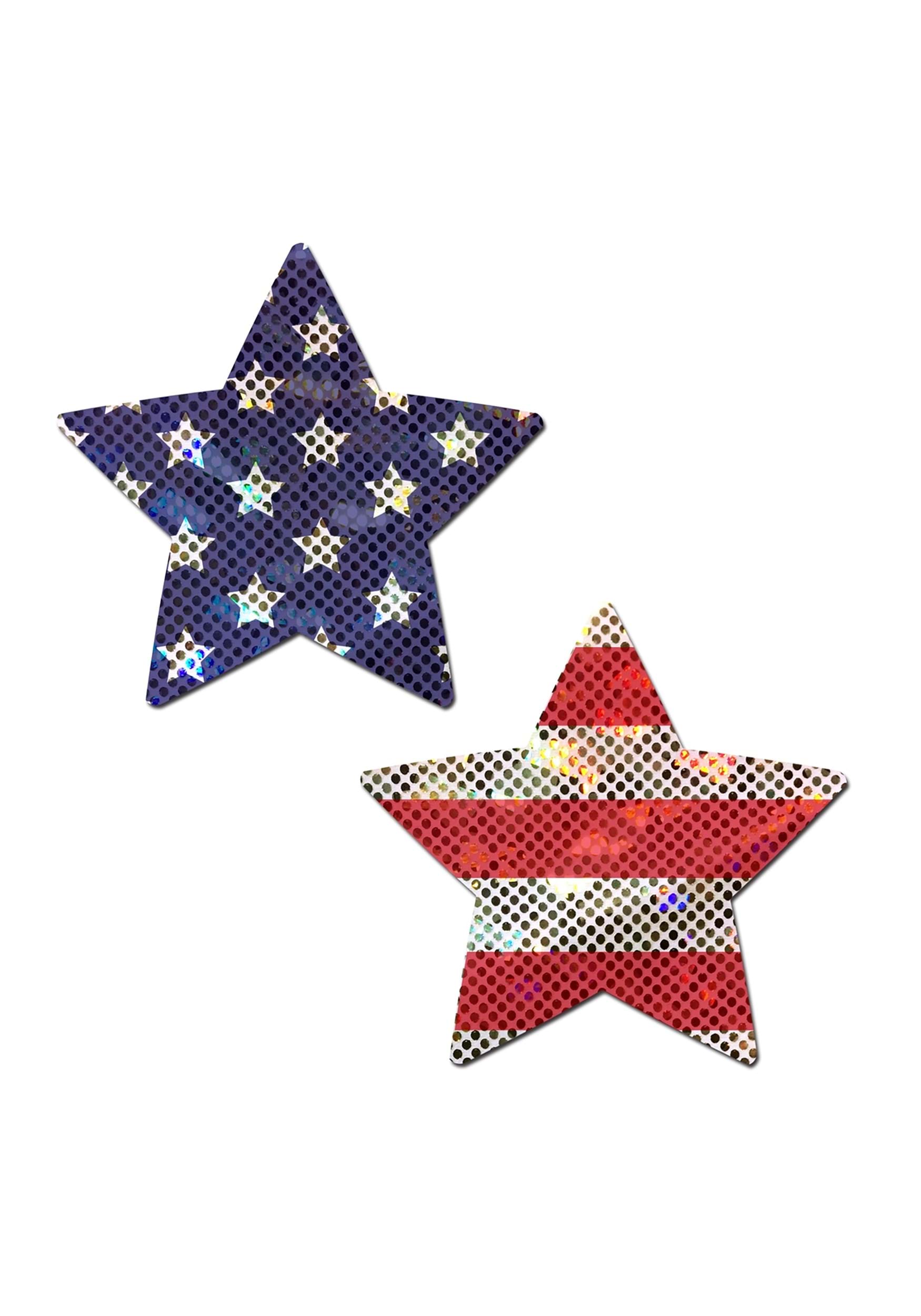 Pastease Glitter America Flag Pasties