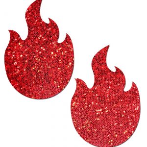 Pastease Red Glitter Flame Pasties
