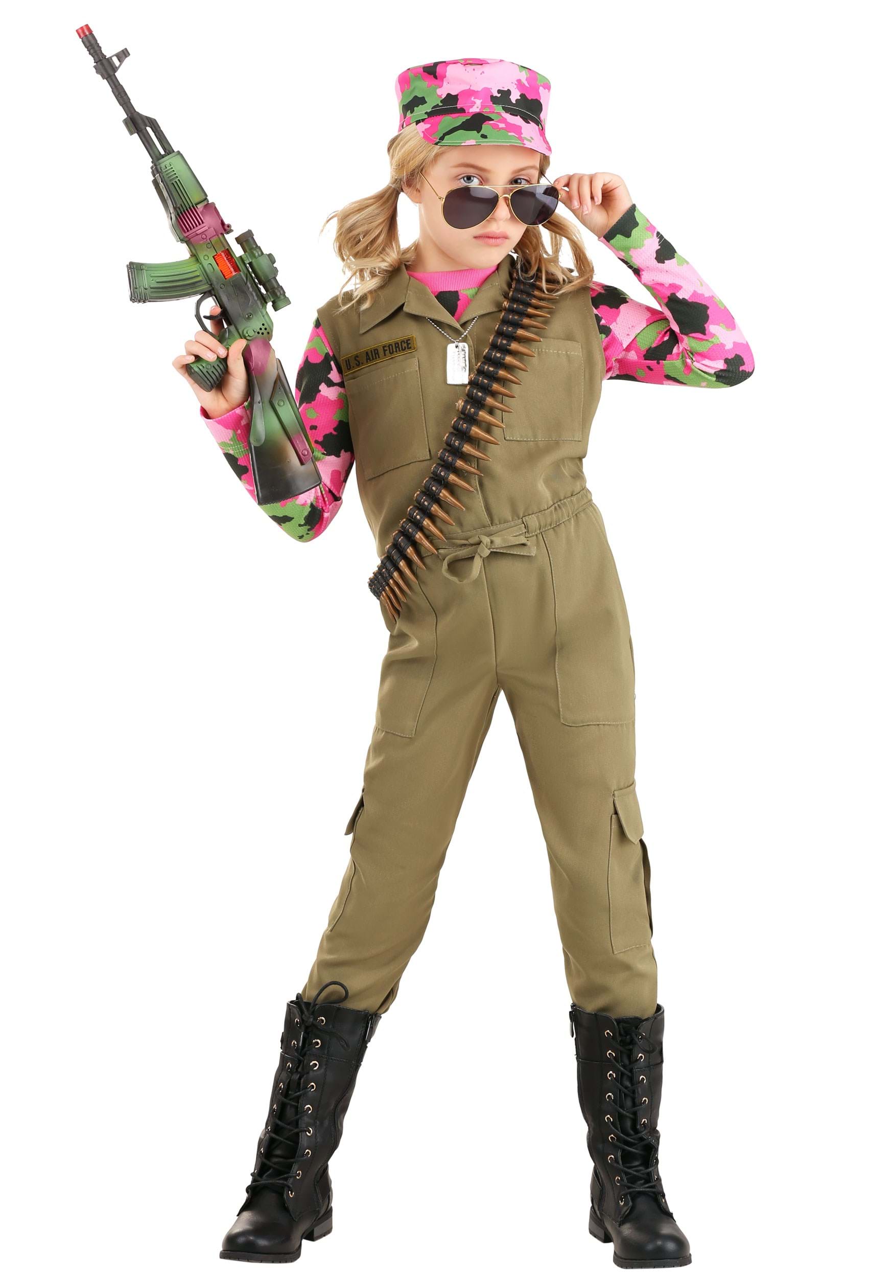 Pink Camo Army Girl’s Costume