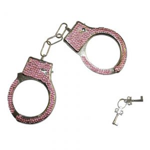 Pink Rhinestone Handcuffs