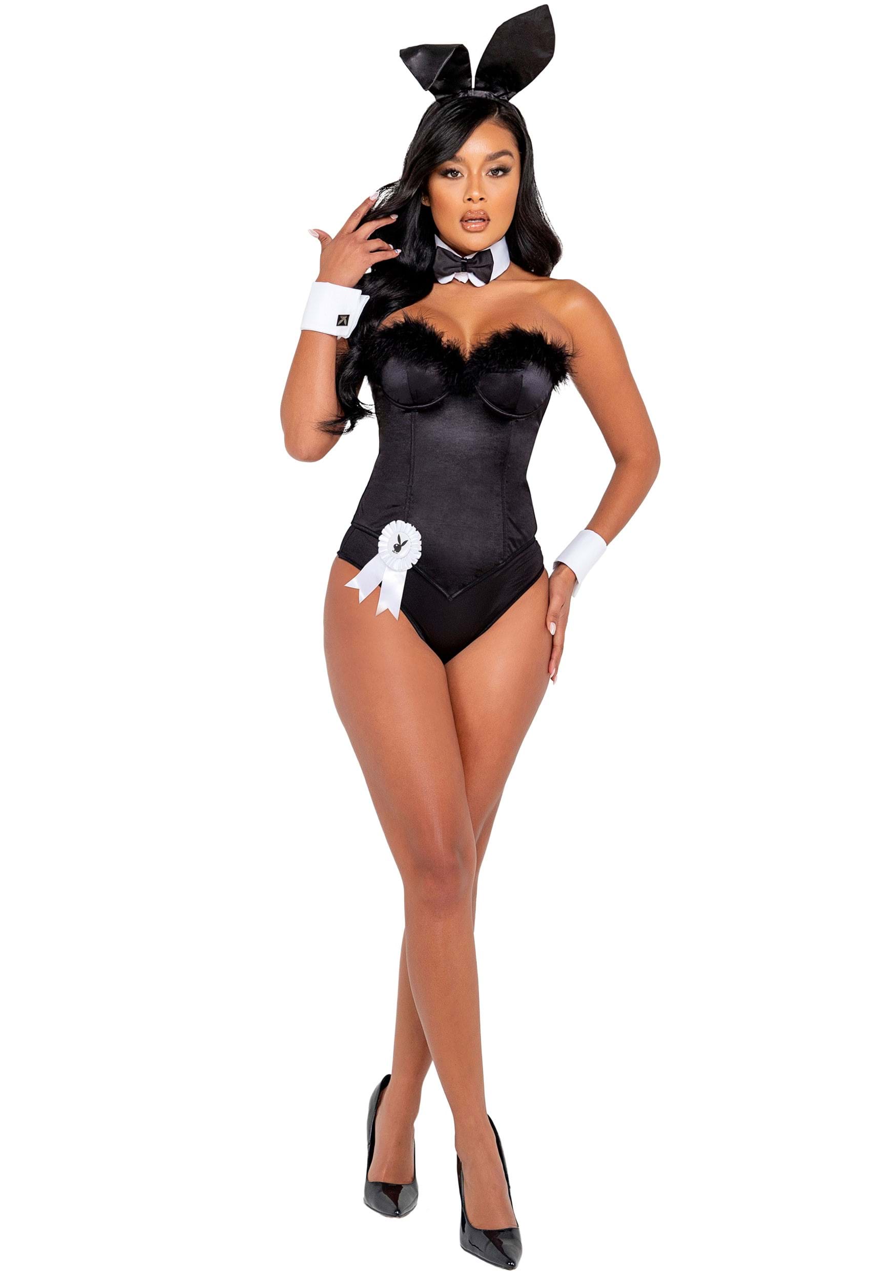 Playboy Women’s Black Boudoir Bunny Costume