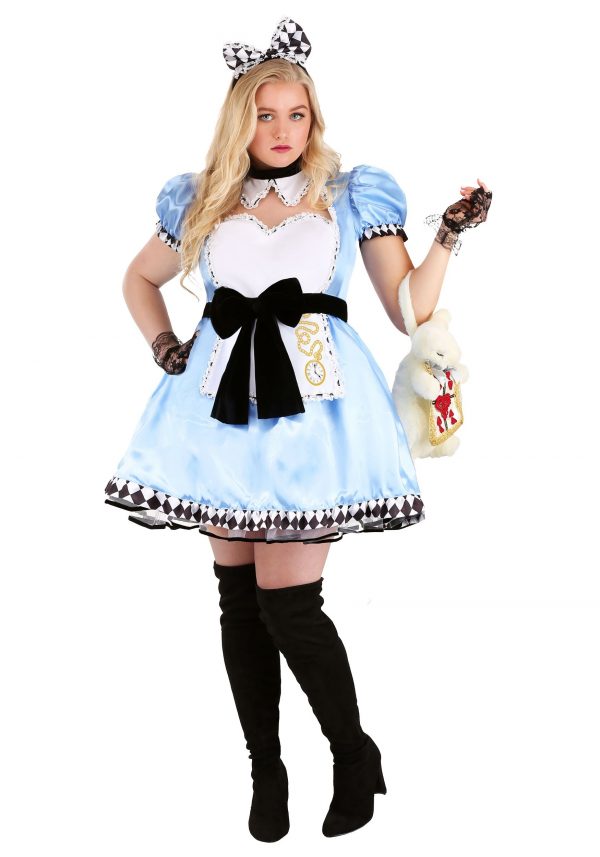 Plus Size Alluring Alice Costume for Women
