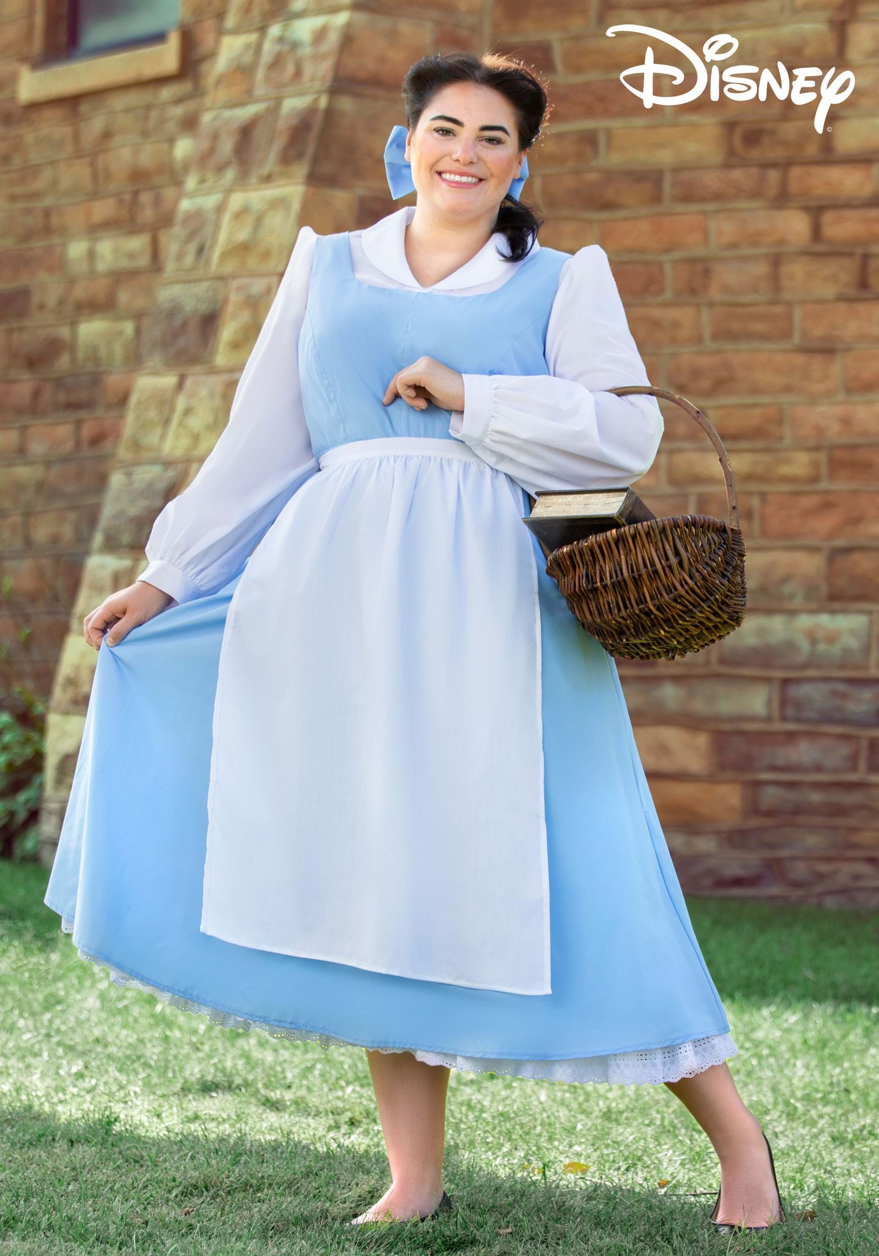 Plus Size Beauty and the Beast Belle Blue Dress Costume
