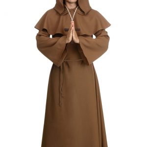 Plus Size Brown Monk Robe Costume