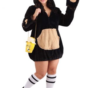 Plus Size Cozy Brown Bear Womens Costume