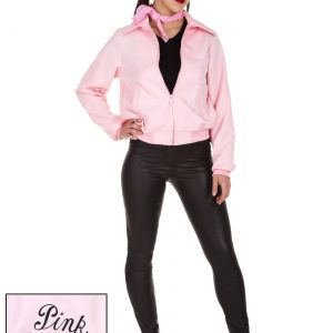 Plus Size Deluxe Pink Ladies Jacket Costume
