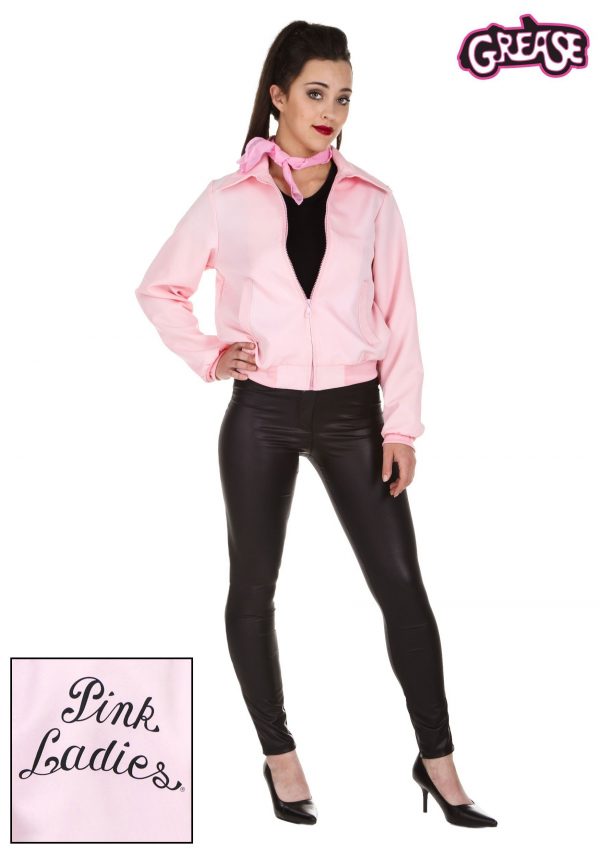 Plus Size Deluxe Pink Ladies Jacket Costume