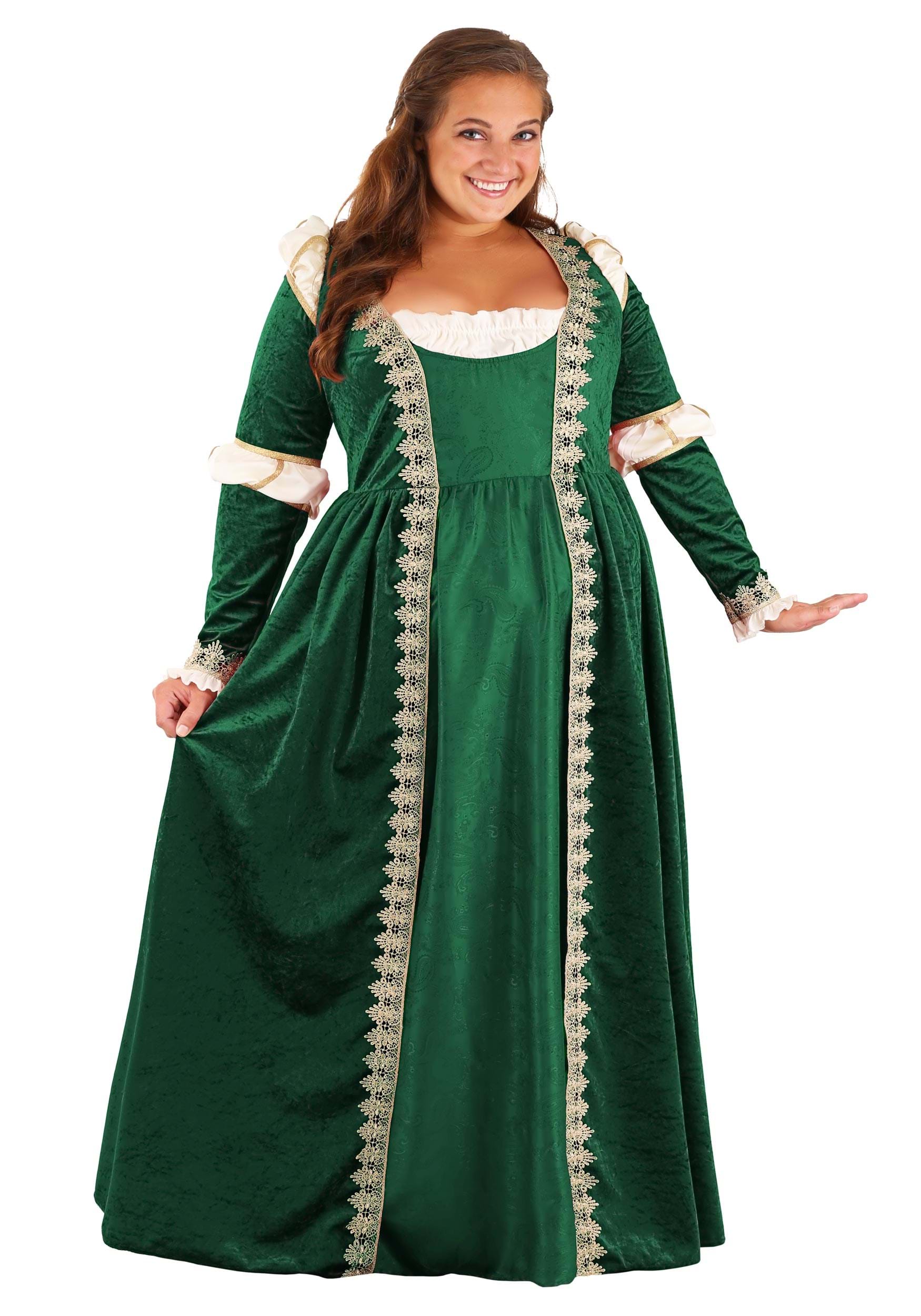 Plus Size Emerald Maiden Women’s Costume