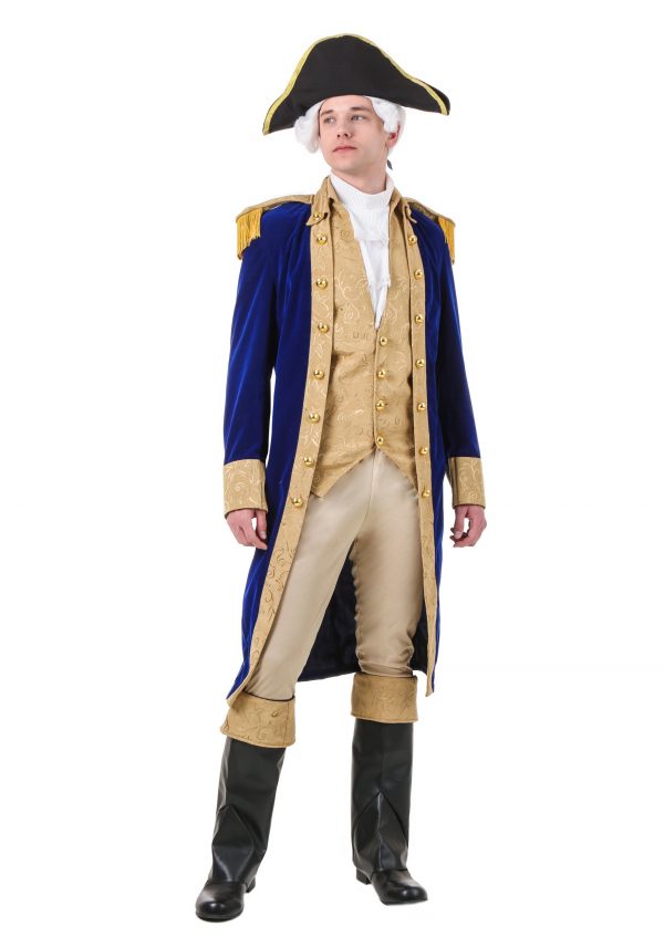 Plus Size George Washington Costume for Men