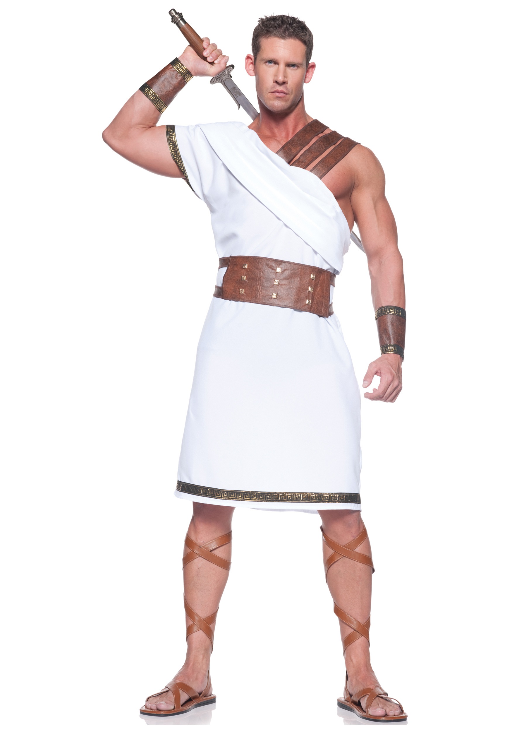 Plus Size Greek Warrior Costume for Men