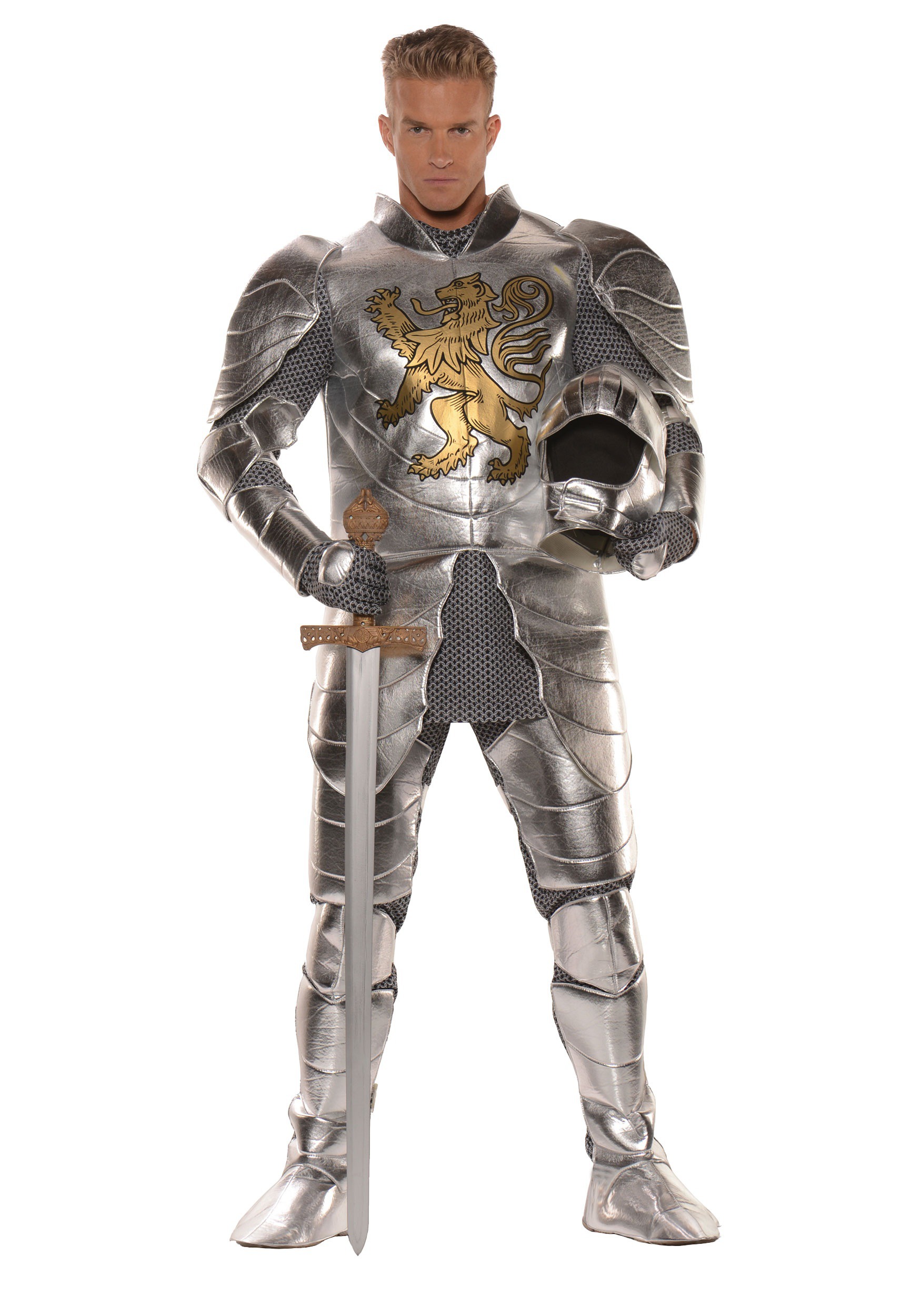 Plus Size Knight in Shining Armor Costume for Men