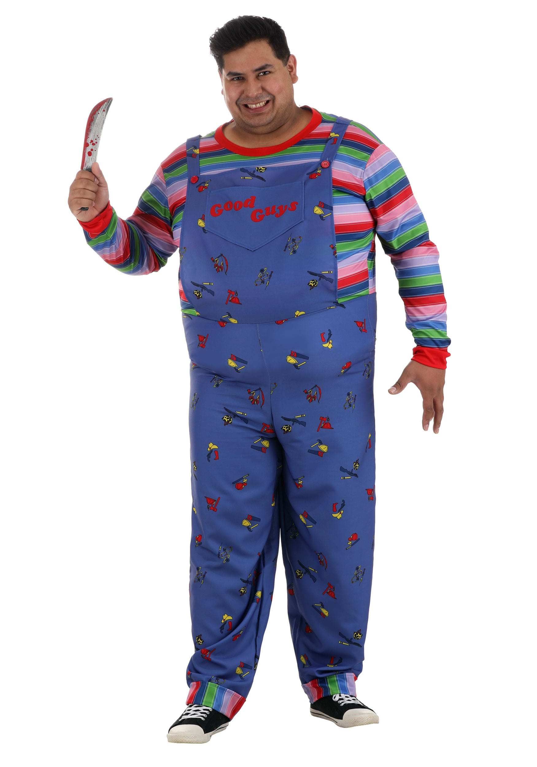 Plus Size Men Child’s Play Chucky Costume