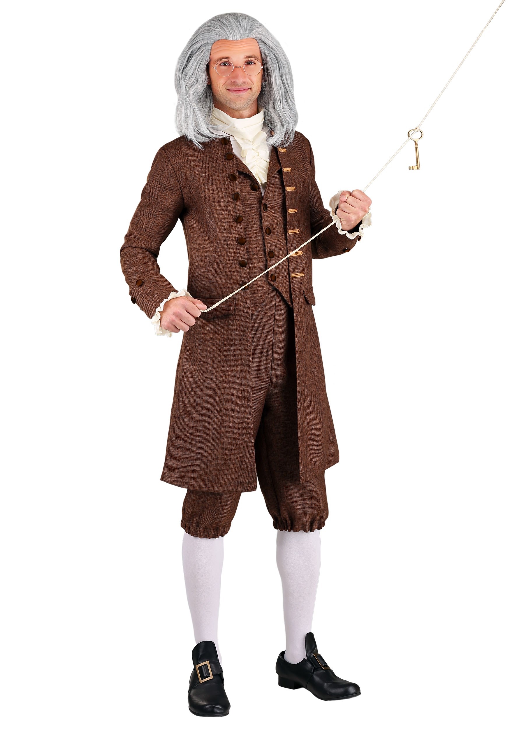 Plus Size Men’s Colonial Benjamin Franklin Costume