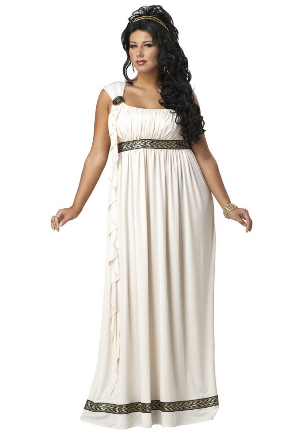 Plus Size Olympic Goddess Costume for Women