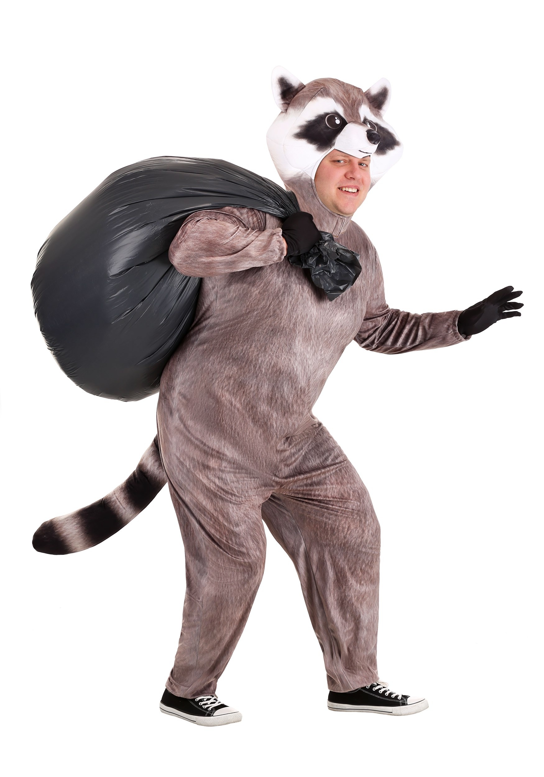 Plus Size Realistic Raccoon Costume