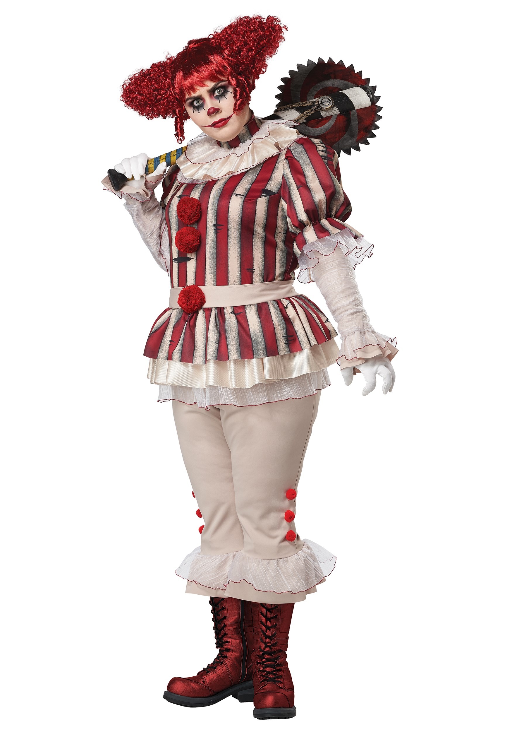 Plus Size Sadistic Clown Costume for Women