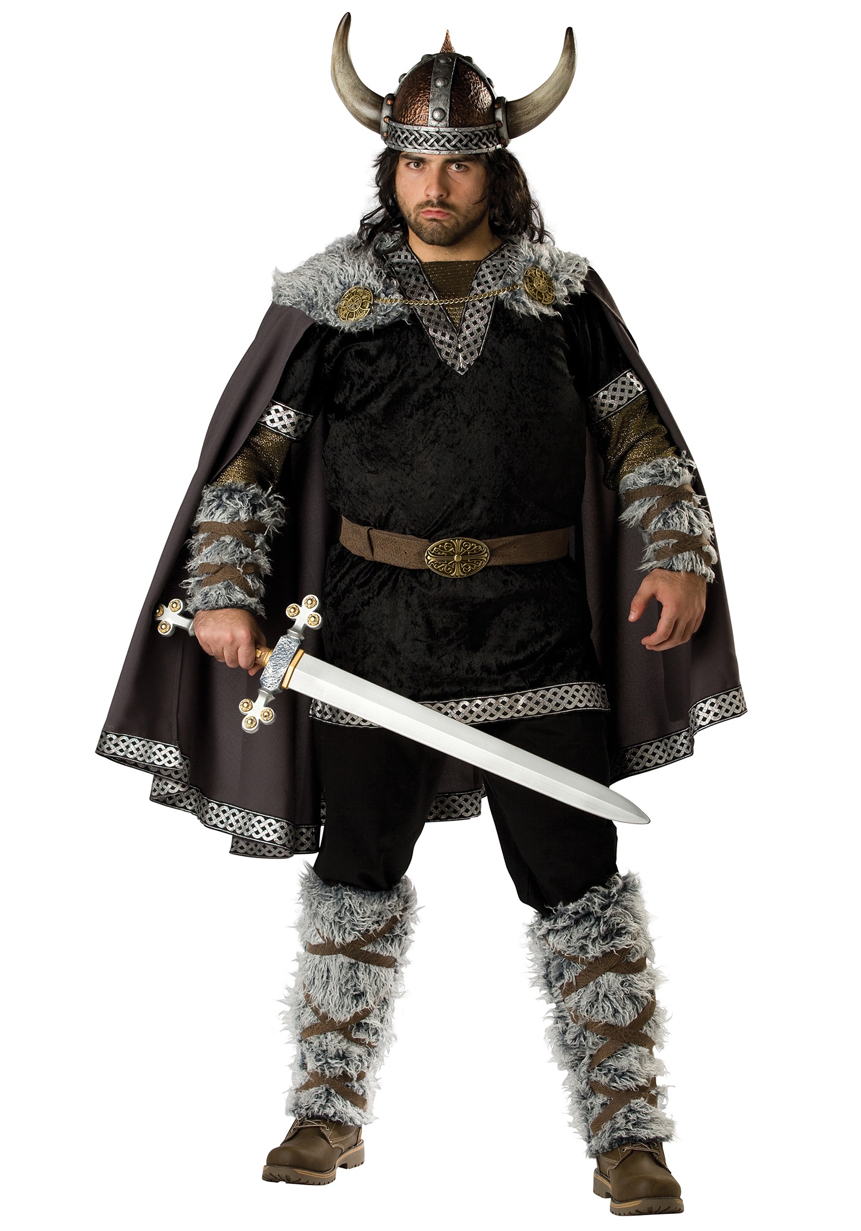 Plus Size Viking Warrior Costume for Men