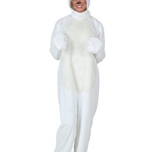 Plus Size White Bunny Costume for Adults