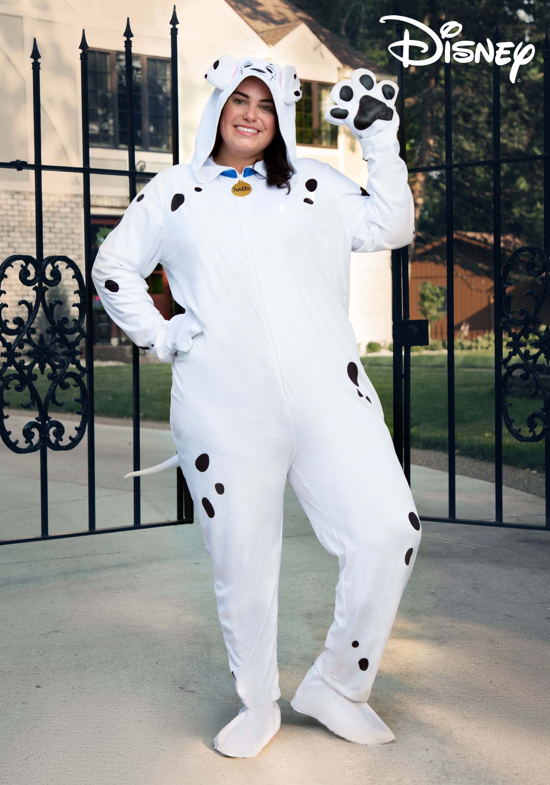 Plus Size Women’s 101 Dalmatians Perdita Costume Onesie