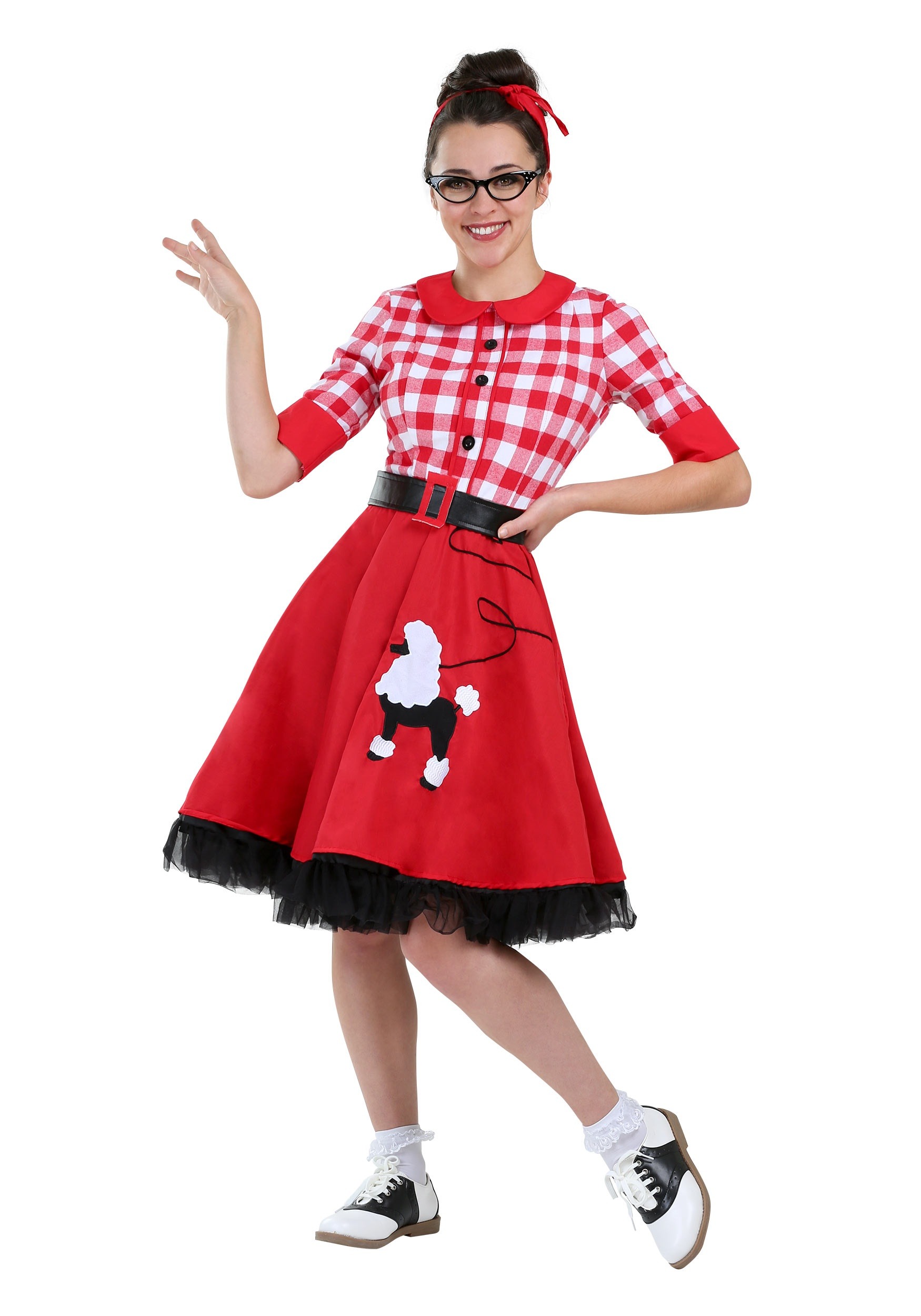 Plus Size Women’s 50s Sock Hop Darling Costume Dress