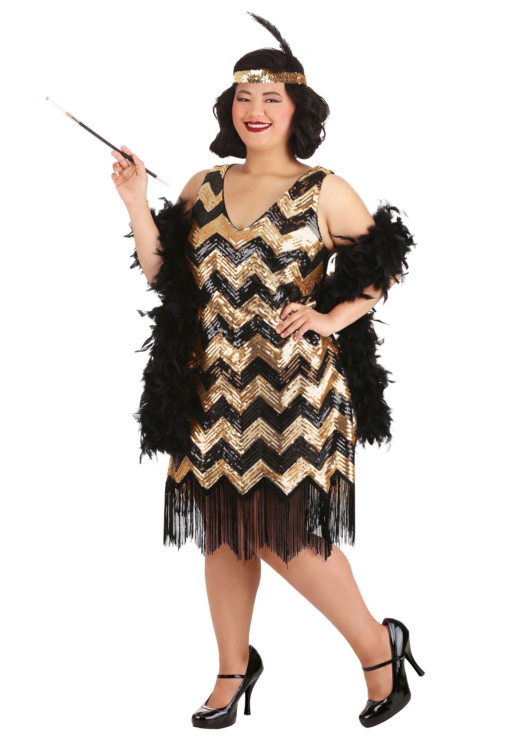 Plus Size Women’s Dolled Up Flapper Costume