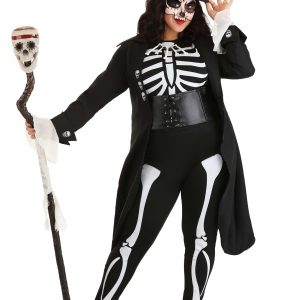Plus Size Women's Voodoo Skeleton Costume
