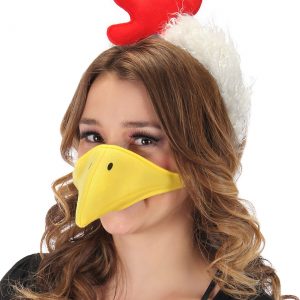 Plush Chicken Headband & Beak Kit