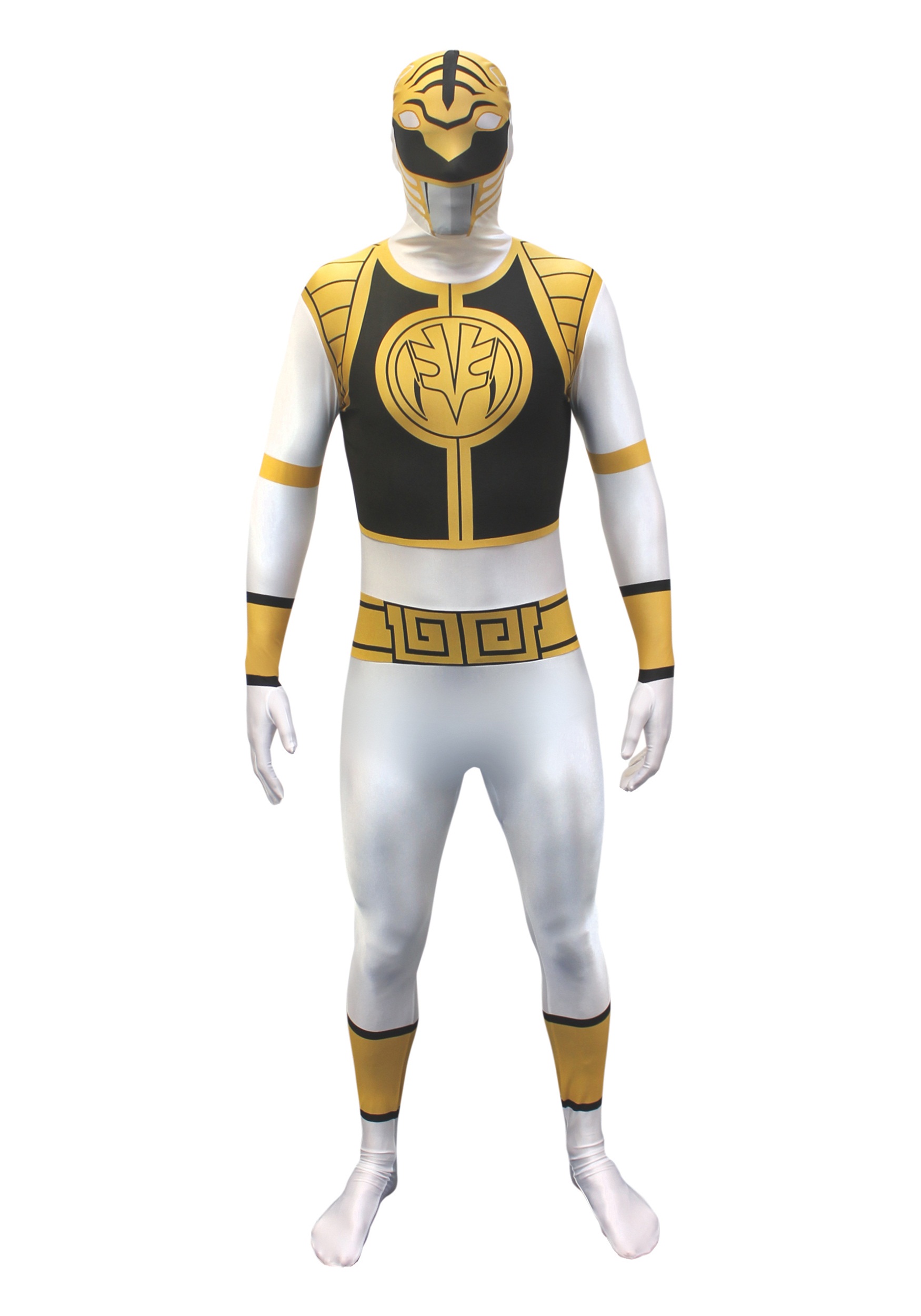 Power Rangers: White Ranger Morphsuit Costume for Men